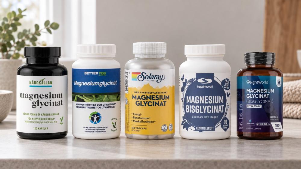 Testvinnarna inom Magnesiumglycinat