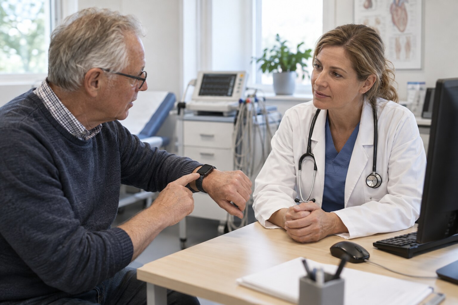 Pulsklocka med EKG