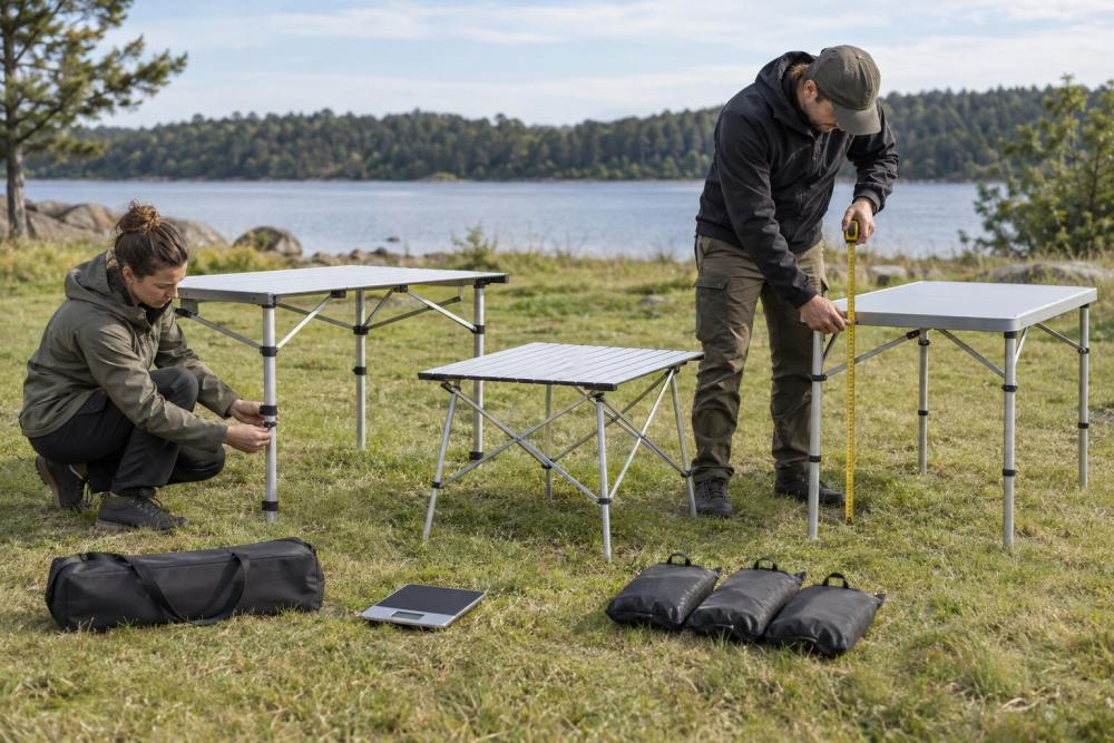 Så bedöms Campingbord