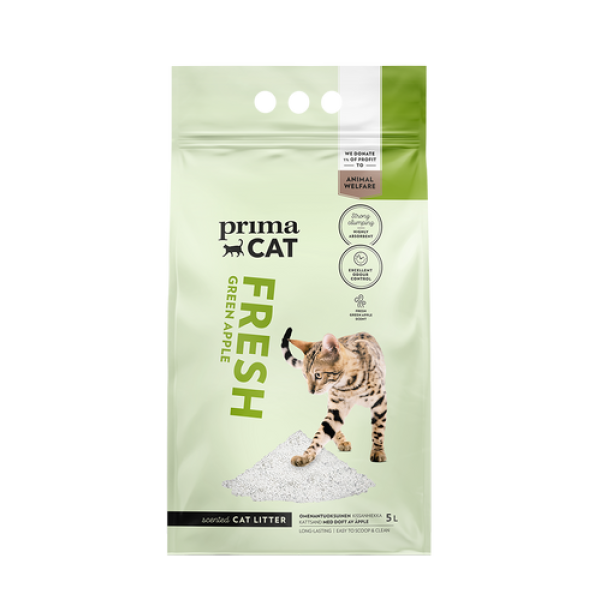  PrimaCat Extra Fräsch Kattsand Äppeldoft