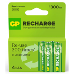 GP Recharge AA batterier 1300mAh 4 pack