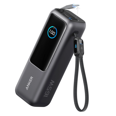 Anker Powerbank 165 W 25000 mAh med kablar