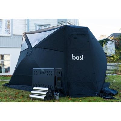 Bast Sauna Näver Basic Bastutält och Kamin