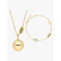 Bola Gravidsmycke med Armband Baby/Mum, Guld
