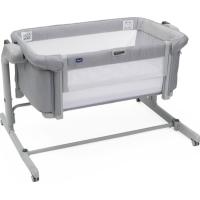 Chicco Next2Me Magic Evo Bedside Crib, Grey Mist
