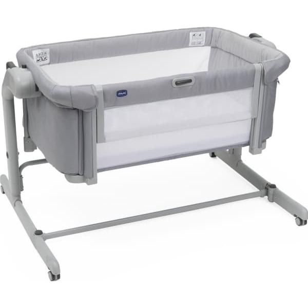 Chicco Next2Me Magic Evo Bedside Crib, Grey Mist