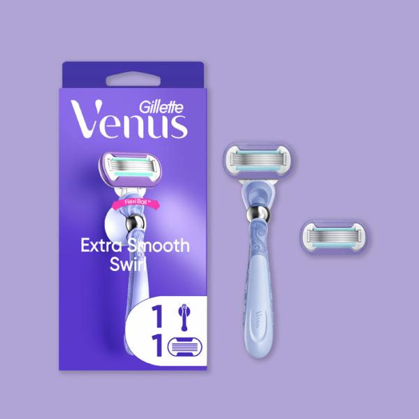 Gillette Venus Extra Smooth Swirl Rakhyvel med 1 Rakblad
