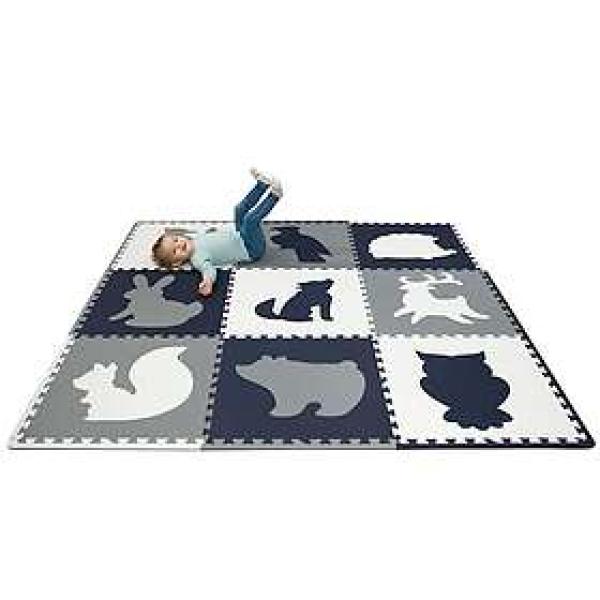Hakuna Matte Stilren Pusselmatta 1,8x1,8 m Skog