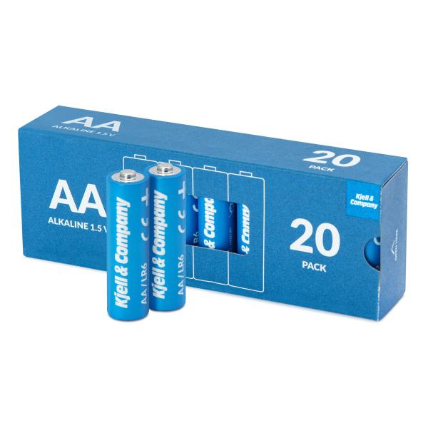 Kjell & Company AA-batterier (LR6) 20-pack