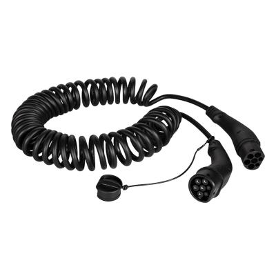 Spiralkabel Laddkabel Elbil 11 kW