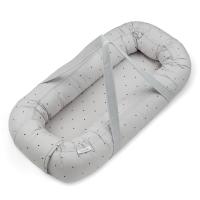 LIEWOOD Gro Babynest Classic Dot Dumbo Grey