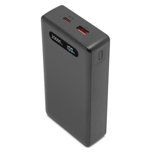Linocell Powerbank 20000 mAh med 20W laddning Svart