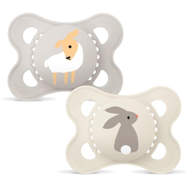 MAM Original Silicone 0-6 mån Neutral 2-pack
