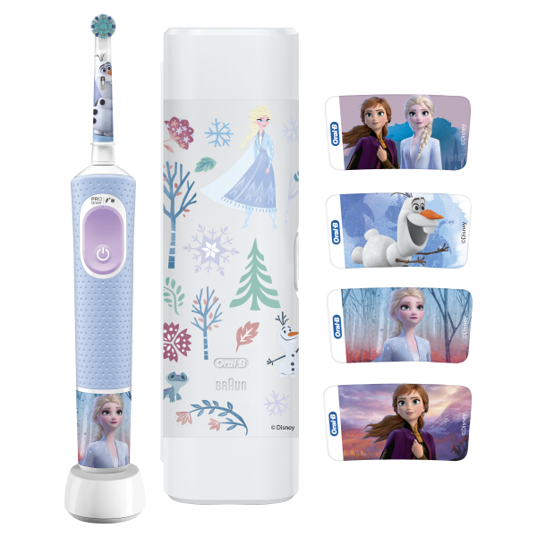 Oral-B Pro Kids Frost Eltandborste med resefodral