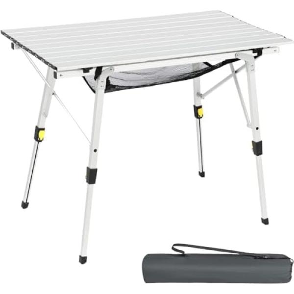 Portal hopfällbart campingbord i aluminium 90 × 53 cm