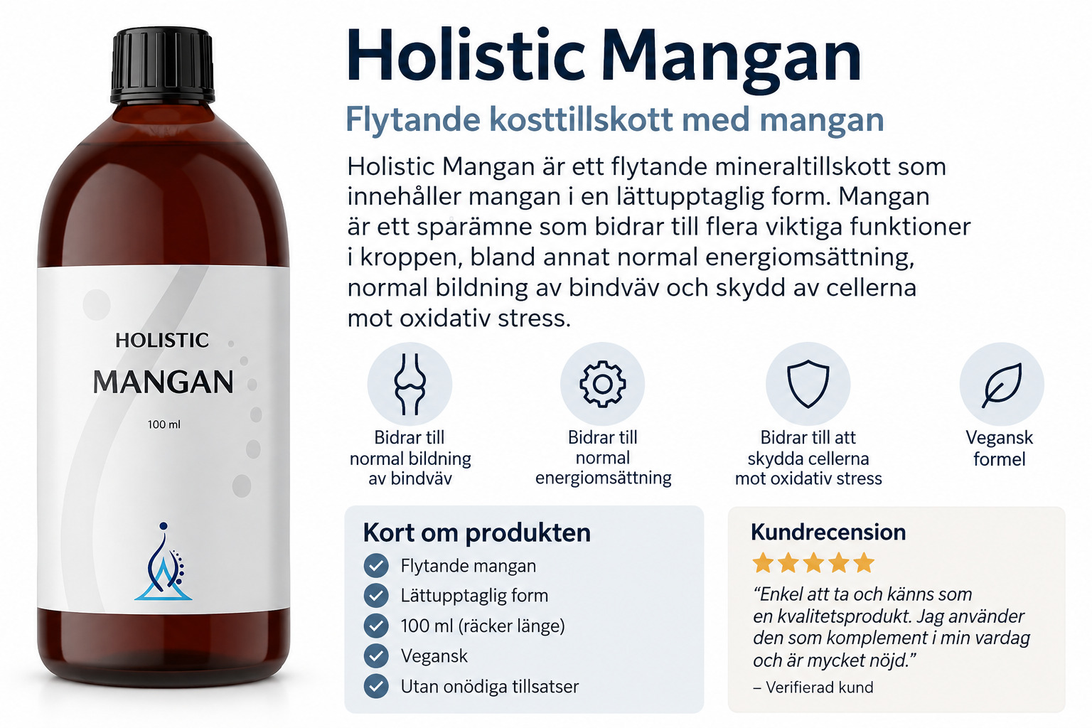 Holistic Björkaskaextrakt i flaska