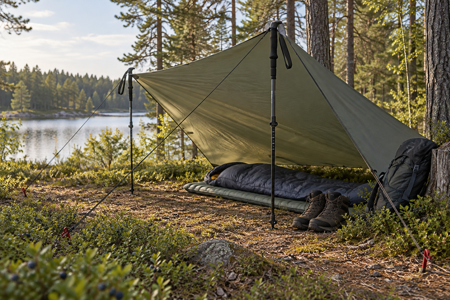 Urberg Classic Hiking Pole G5 Phantom med teleskopkonstruktion och EVA-handtag