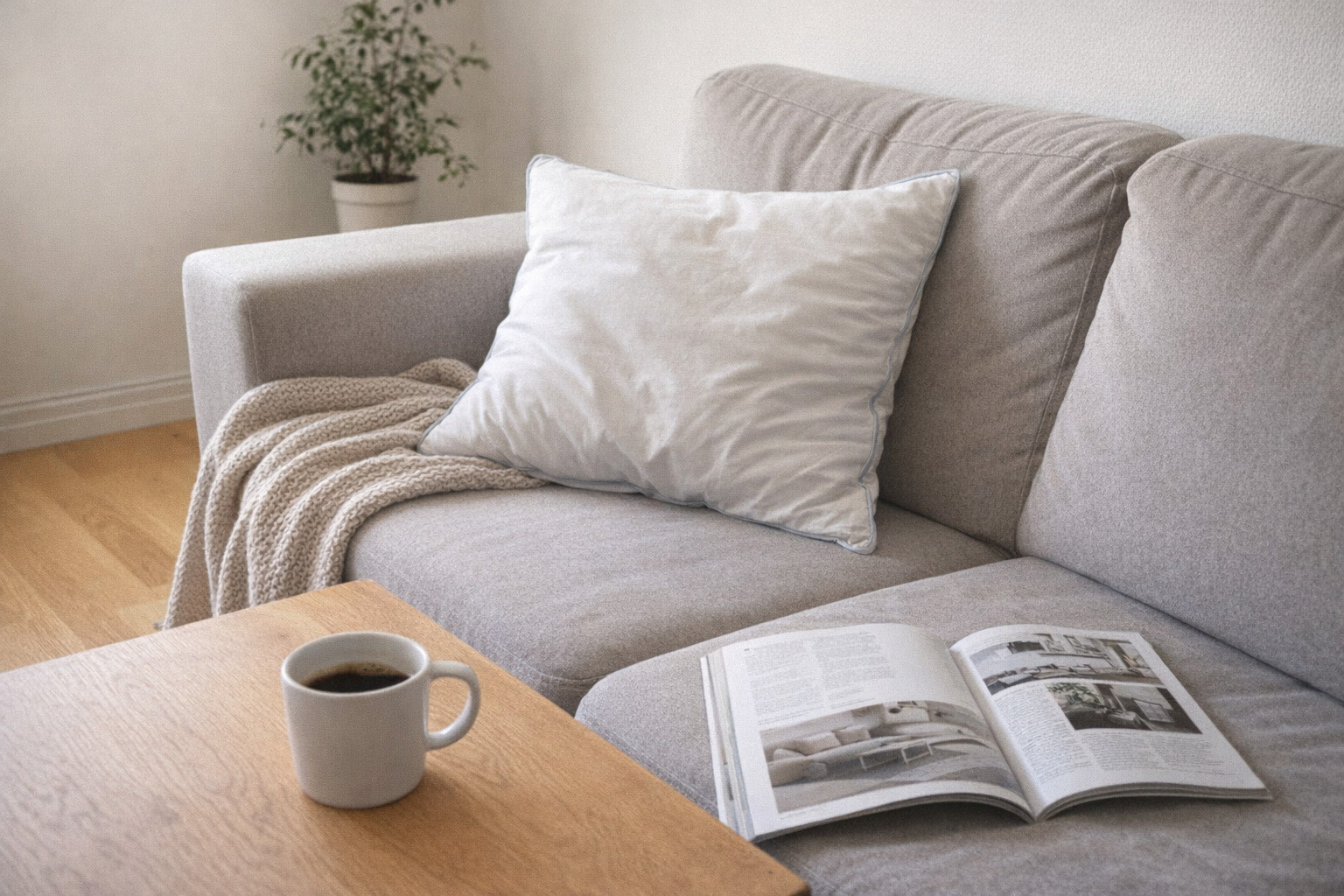 Nordun Anton medelhög dunkudde vit