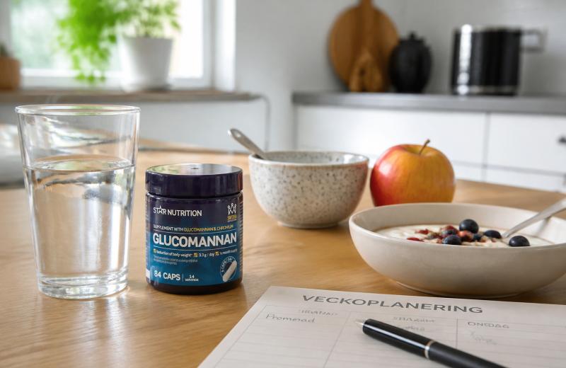 Star Nutrition Glucomannan Fettförbrännare 84 Kapslar