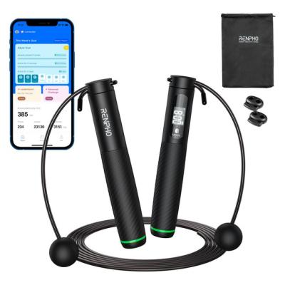 Renpho Smart Jump Rope Black