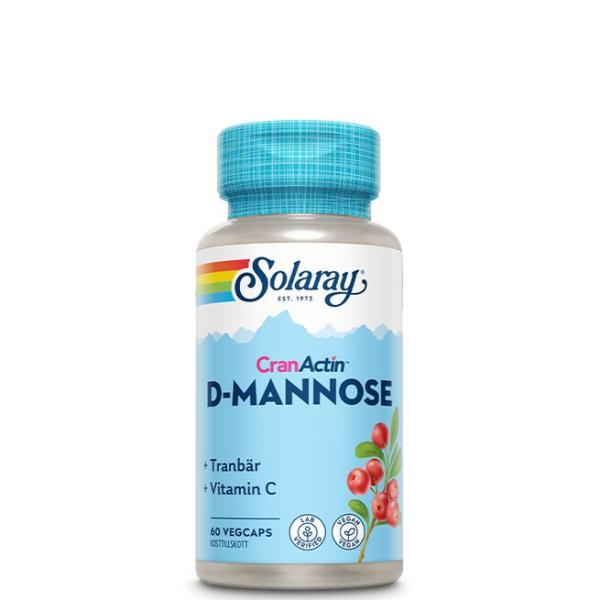 Solaray D-Mannose CranActin C-vitamin 60 kapslar