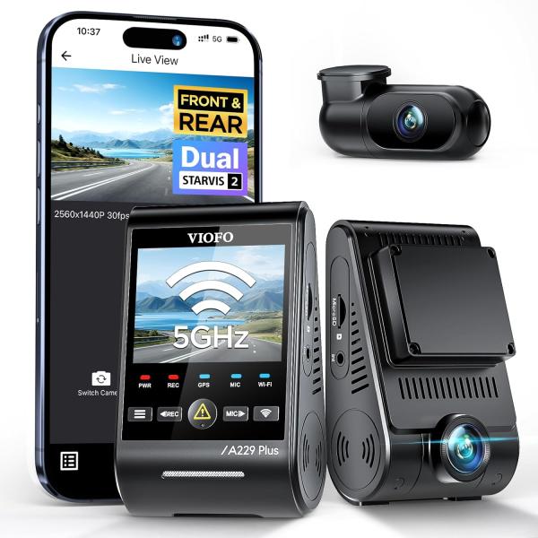 VIOFO A229 Plus 2CH 2K+2K Dual STARVIS 2 Bilkamera