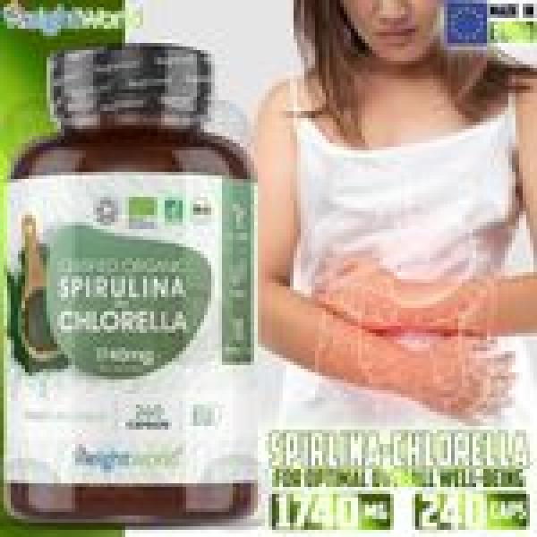 WeightWorld Ekologisk Spirulina & Chlorella, 240 kapslar