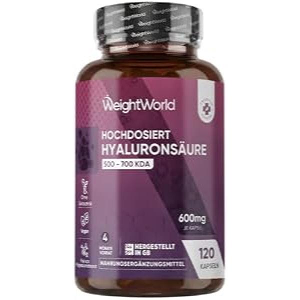 WeightWorld Hyaluronsyra 600 mg 120 kapslar