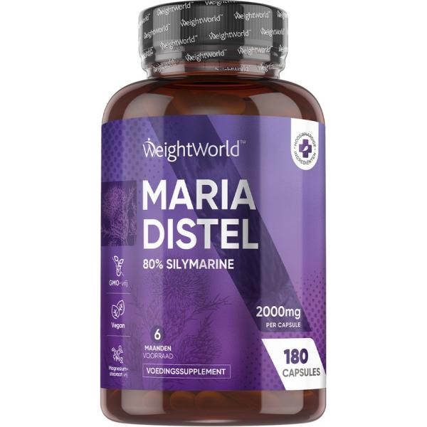 WeightWorld Mariatistel 2000 mg, 180 kapslar