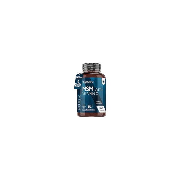 WeightWorld MSM med vitamin C 2500 mg, 360 tabletter