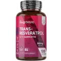 WeightWorld Resveratrol + Quercetin 550 mg 120 kapslar