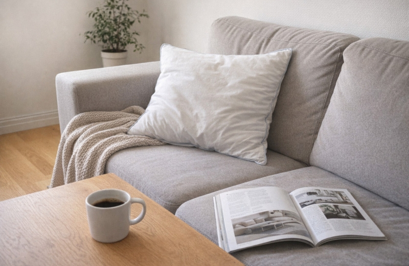 Nordun Anton medelhög dunkudde vit