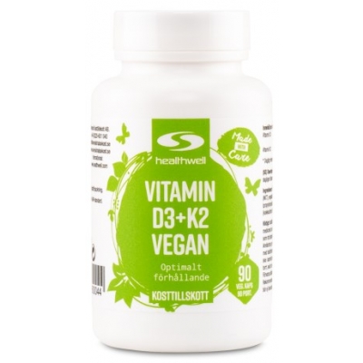Healthwell Vitamin D3+K2 Vegan